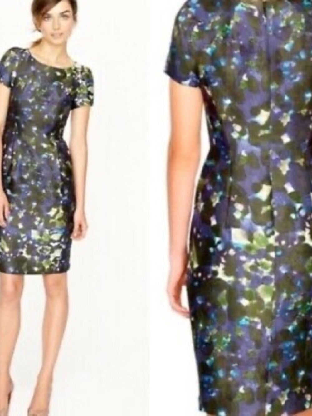 J.Crew "Lillian" Sheath Dress in Garden Shade Floral Size 6